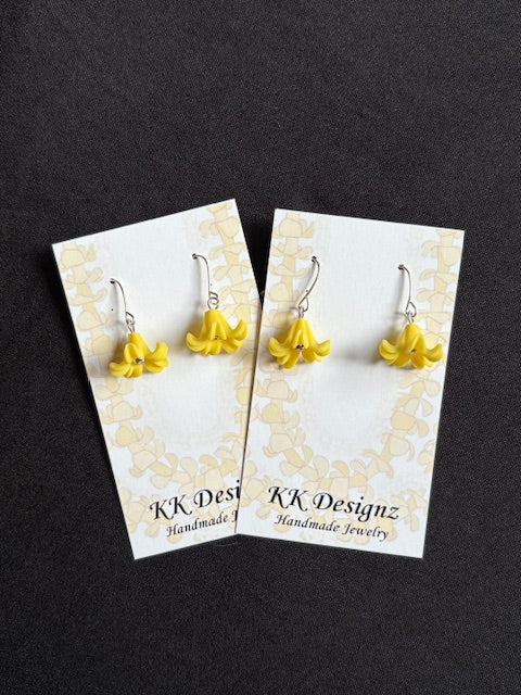 Yellow Plumeria in Silver