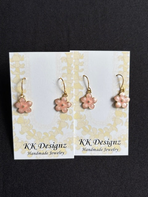 Pink Plumeria on Gold