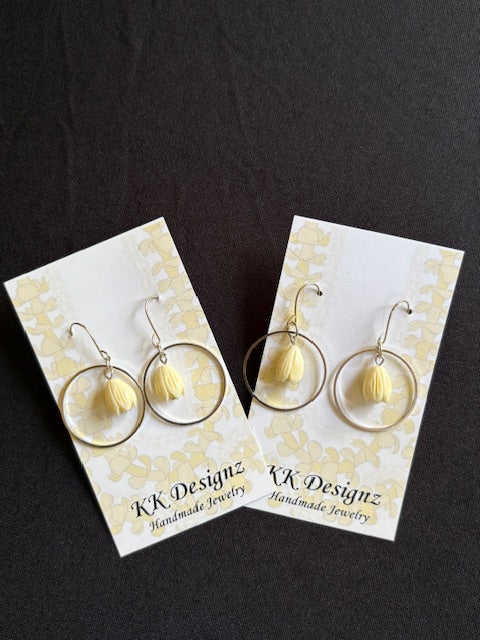 Pikake Hoops on Gold