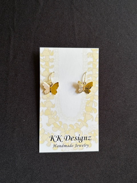 Dainty Butterflies on Gold