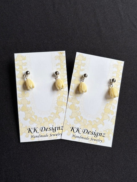 Pikake Studs on Silver